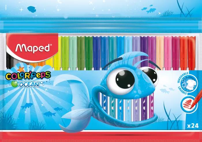 Фломастери 24 кольорів Color Peps Ocean  (MP.845722)