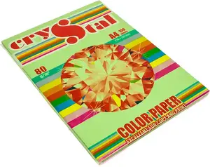 Папір кольоровий Crystal Color Green 190 А4 80г/м2 пастельно зелений 100 арк. (16.7536)