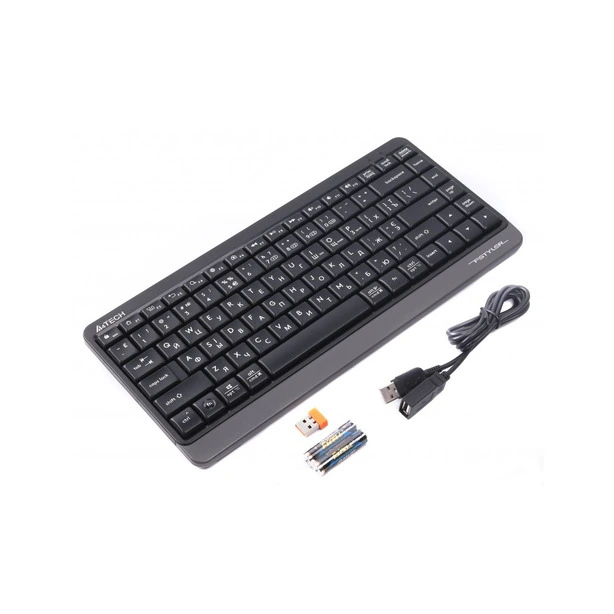 Клавіатура A4Tech  безпровідна Wireless Grey (FBK11). Фото 2