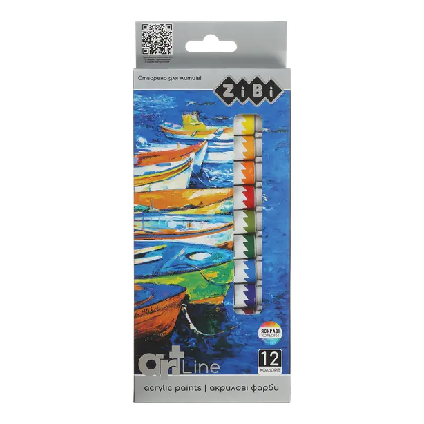 Фарби акрилові Zibi 24 кольорів 12мл Art Line (ZB.6664)