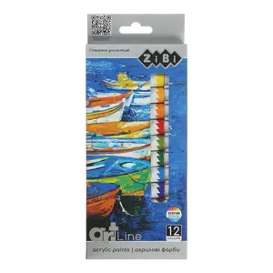 Фарби акрилові Zibi 24 кольорів 12мл Art Line (ZB.6664)