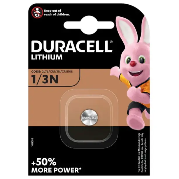 Батарейка літієва Duracell CR1/3N 3V блістер 1шт (CR1/3 N)