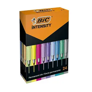 Набір маркерів перманентних bic intensity 24 шт (b083mn9t4f)