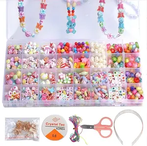 Набір для творчості дитячий DIY для рукоділля Urbankit Beads Set 700+ (MUSH4V)