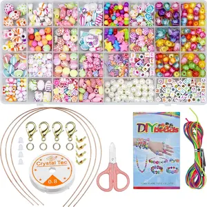Набір для творчості дитячий DIY для рукоділля Urbankit Beads Set 700+ (MUSH4V). Фото 2