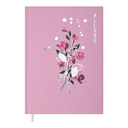Щоденник недатований Buromax ALLURE А5 288 арк. поліграфічна лінія рожевий (BM.2037-10)