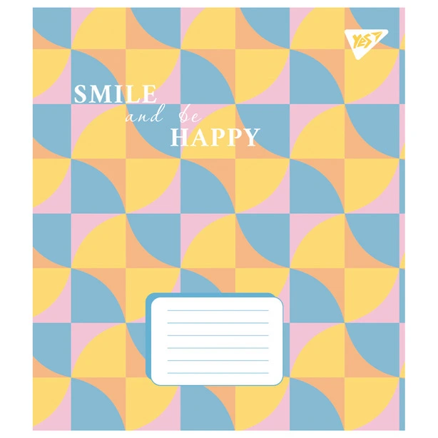 Зошит шкільний 1 Вересня Yes Smile and be happy А5 24 арк. лінія м'яка політурка (767317)