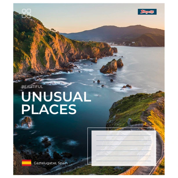 Зошит шкільний 1 Вересня Unusual places А5 48 арк. клітинка м'яка політурка (767369). Фото 3