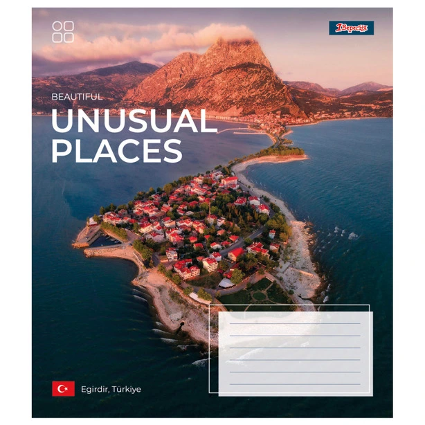 Зошит шкільний 1 Вересня Unusual places А5 48 арк. клітинка м'яка політурка (767369). Фото 4
