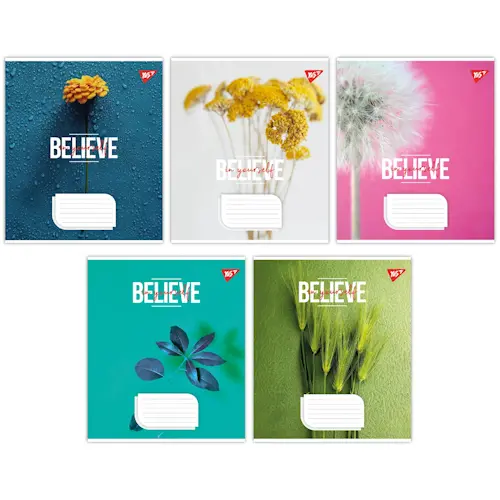 Зошит шкільний YES The belive in yourself А5 18 арк. клітинка м'яка політурка (766966). Фото 6