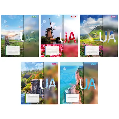 Зошит шкільний 1 Вересня The beauty of UA  А5 48 арк. лінійка м'яка політурка (767119)