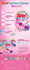 Кульки Bref Блискучий гель Весняний дощ Тріопак 3шт х 42г (1821671). Фото 7