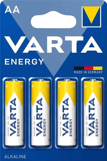 Батарейки Varta Energy  LR06/АА  1.5 V/1500 mAh alkaline.4шт/уп (626411)