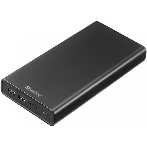 Зовнішній акумулятор Powerbank Standberg PD 100W 5A 38400 MAH 2XUSB Type-C (420-63). Фото 2