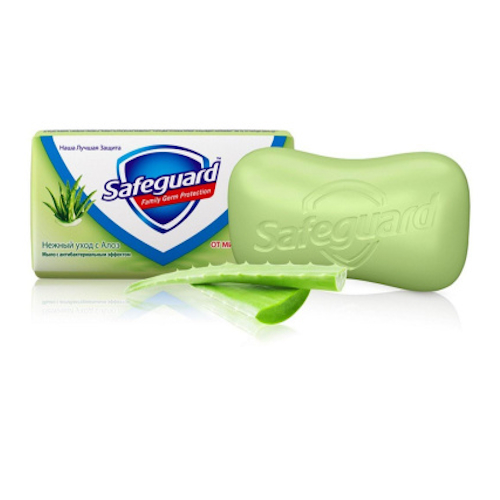 Мило тверде туалетне Safeguard Алое 100 г (559482). Фото 2