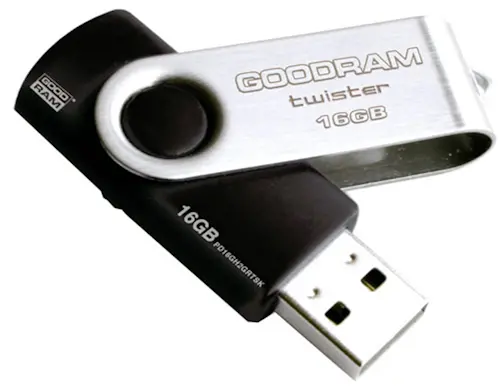 Флеш накопичувач GoodRam 16GB USB 2.0 Black  (UTS2-0160)