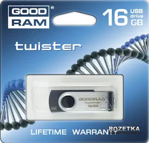 Флеш накопичувач GoodRam 16GB USB 2.0 Black  (UTS2-0160). Фото 2