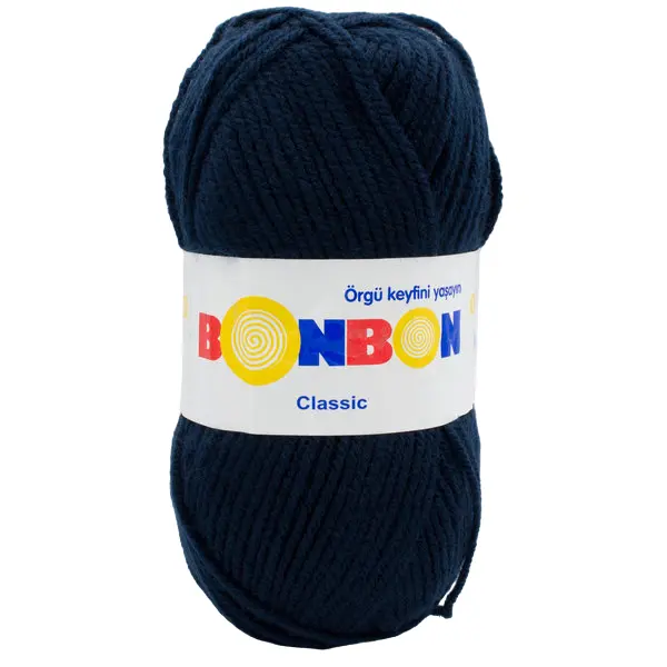 Пряжа Bonbon 100гр/200м темно-синій  (98207)