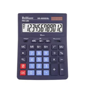 Калькулятор бухгалтерський Brilliant BS-8888DBL 12-и розрядний 155х205х35 мм синій (BS-8888DBL)