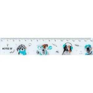 Лінійка пластикова Kite 15см Dogs (K24-090-1)
