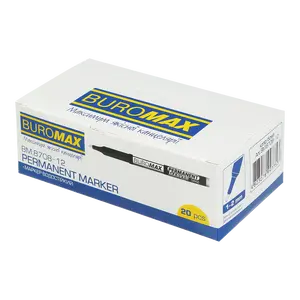Маркер воостійкий Buromax білий 1-2 мм круглий (BM.8708-12)