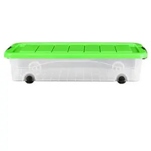 Контейнер прозорий  30л з  колесами ASD (218)