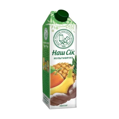 Сік мультифруктовий Наш Сік 0,95 л (252271)