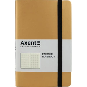 Зошит офісний Axent Partner Soft 125х195 96 арк. крапка тверда палітурка золотиста (8312-35-A)