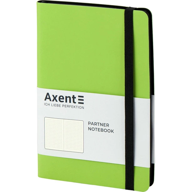 Зошит офісний Axent Partner Soft 125х195 96 арк. крапка тверда палітурка салатова (8312-09-A). Фото 2