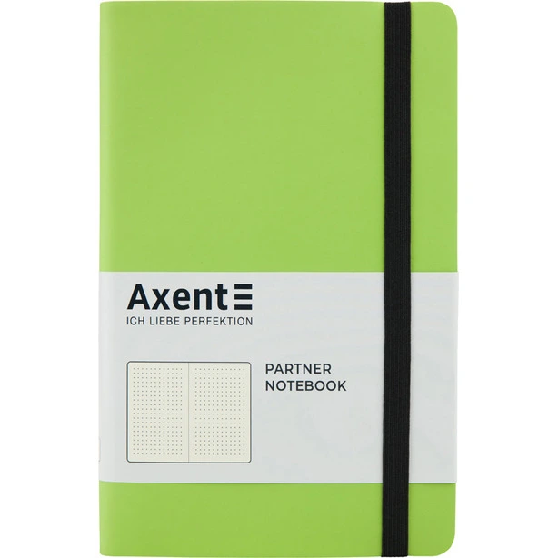 Зошит офісний Axent Partner Soft 125х195 96 арк. крапка тверда палітурка салатова (8312-09-A)