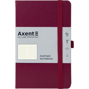 Зошит офісний Axent Partner 125х195 96 арк. клітинка тверда палітурка винна (8201-46-A)