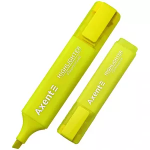 Маркер текстовий Axent Highlighter жовтий  1-5 мм клиноподібний (2537-08-A)