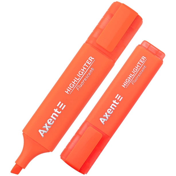 Маркер текстовий Axent Highlighter помаранчевий 1-5 мм клиноподібний (2537-12-A)
