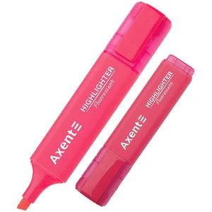 Маркер текстовий Axent Highlighter рожевий 1-5 мм клиноподібний (2537-10-A)