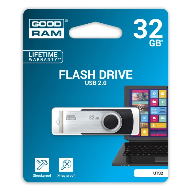 Флеш накопичувач GoodRam 32GB USB 3.2 Black  (UME3-0320K0R11). Фото 2