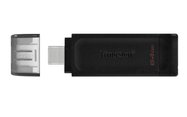 Флеш накопичувач Kingston 64GB USB 3.2 Black (306907). Фото 2
