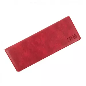 Планінг датований Leo Planner Persona 34,5 х 12,5см 128 арк бордовий екошкіра (252567)