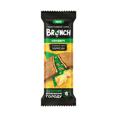 Мультизлакові снеки Brunch сендвіч з сиром пармезан 47г (804443)