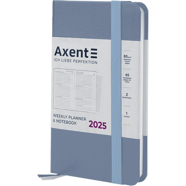 Щотижневик датований Axent Pocket Strong 90*150 сірий (8508-25-62-A)