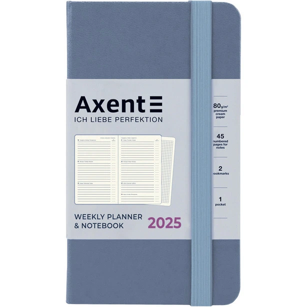 Щотижневик датований Axent Pocket Strong 90*150 сірий (8508-25-62-A). Фото 2