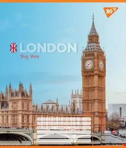 Зошит шкільний YES  Greatest cityes А5 36 арк. клітинка м'яка політурка (767066). Фото 2