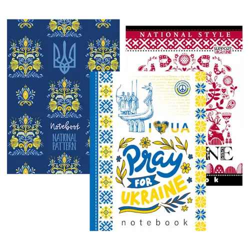 Блокнот 143х200 48 арк клітинка матова ламінація  (БК010)