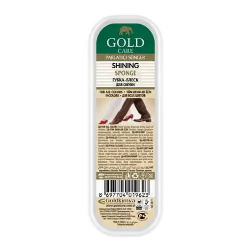 Губка-блиск для взуття GoldCare Shining прозорий (51405241)