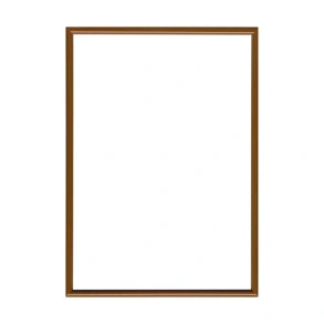 Рамка без скла frame LA 21x30 коричневі з золотою вставкою (1511-В84)