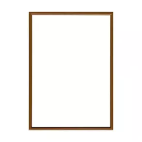 Рамка без скла frame LA 21x30 коричневі з золотою вставкою (1511-В84)
