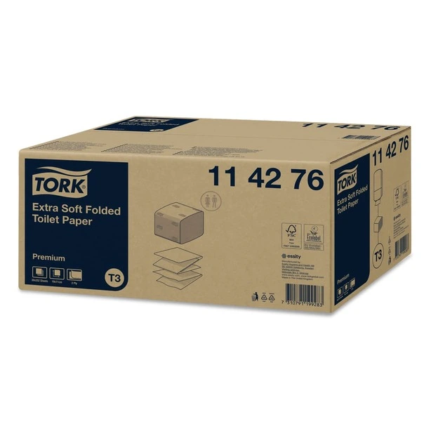 Рушник паперовий листовий Tork Premium Soft  2-х шарові 252 шт (114276). Фото 2