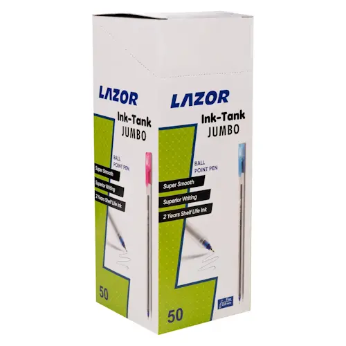 Ручка кульково масляна  LAZOR Ink Tank-Jumbo LINC чорнило синє 0,6 мм (412109). Фото 4