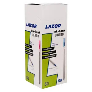 Ручка кульково масляна LAZOR Ink Tank-Jumbo LINC чорнило синє 0,6 мм (412109). Фото 4