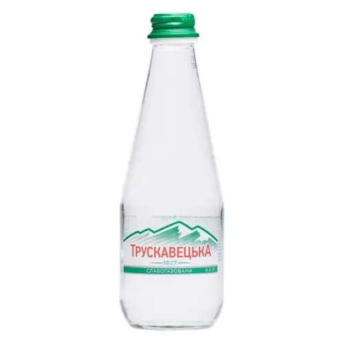 Вода мінеральна Трускавецька слабогазована скляна пляшка 0,33 л (820584)