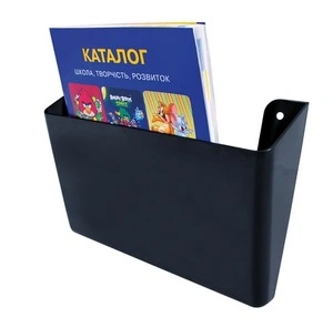 Лоток для паперів настінний Economix, пластик, чорний **